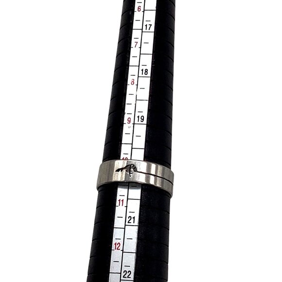 Stainless Steel Unisex Ring Sliver Tone Size 10 - Picture 2 of 8